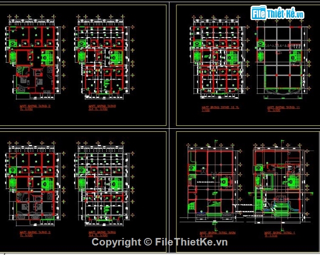 thiết kế khách sạn,kiến trúc 12 tầng,kết cấu khách sạn,bản vẽ khách sạn